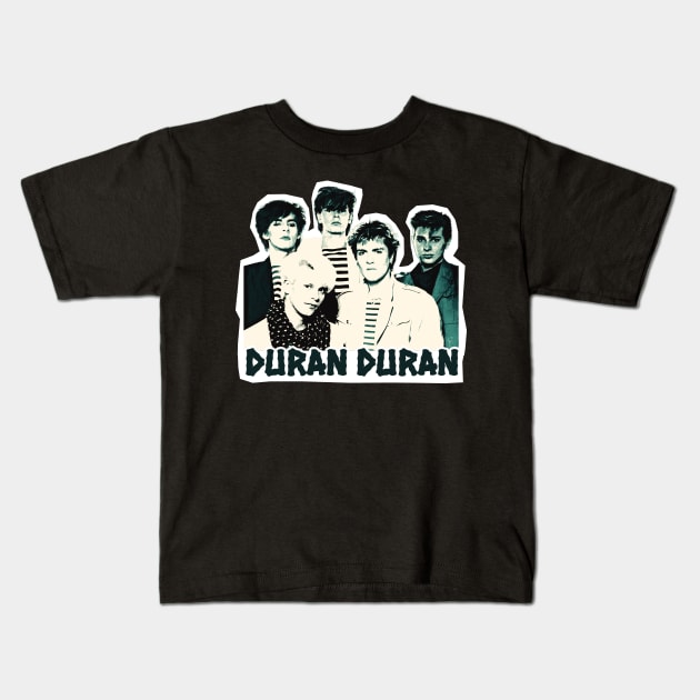 duran retro music Kids T-Shirt by PRESENTA